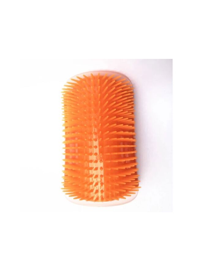 Corner Self Grooming Cat Brush(Orange, 8 X 13cm) - Image 2