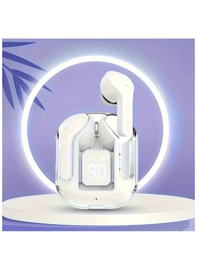 Generic New Wireless Sports Earbuds Equipped With An Integrated Microphone For Noise Cancellation And High-Definition Sound, Plus A Fast Charging Case In Standby Mode.  - Image 1