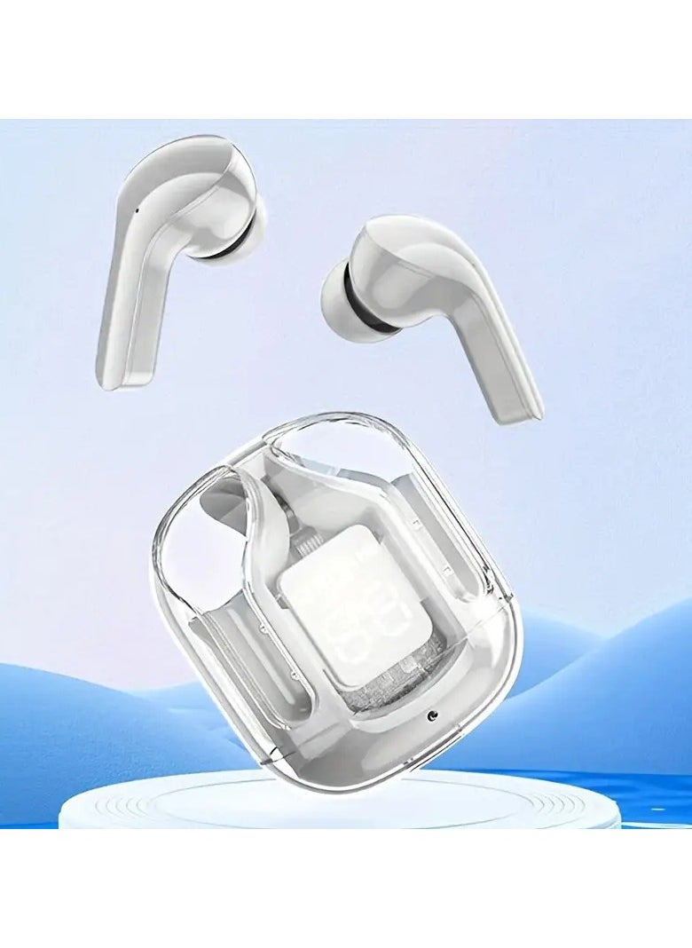 Generic New Wireless Sports Earbuds Equipped With An Integrated Microphone For Noise Cancellation And High-Definition Sound, Plus A Fast Charging Case In Standby Mode.  - Image 2