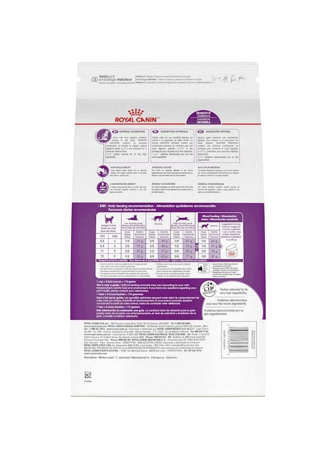 Royal Canin Feline Health Nutrition Sensitive Digestion Cat Food Dry Formula, Balanced Nutrition to Support Digestive Health, 7 lb Bag - Image 2