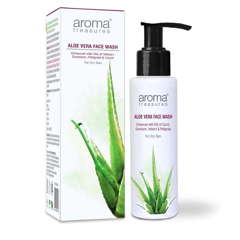 Aroma Treasures combo of Golden glow oil Aloe vera face wash - Image 5