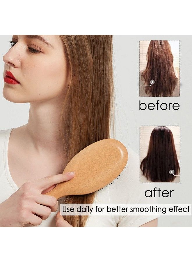 Sofmild Hair Brushboar Bristle Hair Brushes For Women Man And Kids Detangler Brush For Long Short Thick Thin Curly Straight Wavy Hair Wooden Comb & Travel Bag Included Approved By Gift（Large） - Image 3