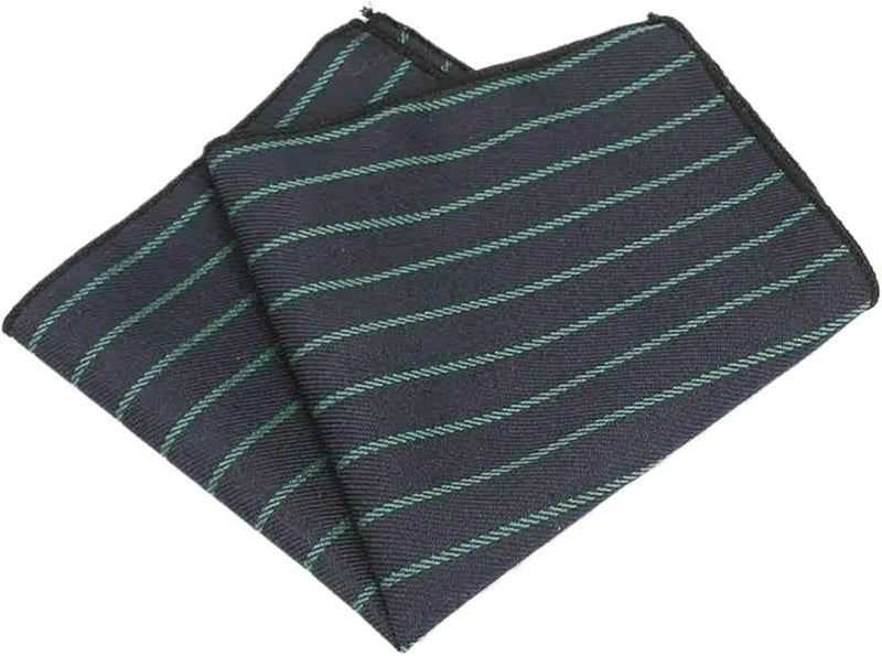 Men Pocket Squares 10pcs Vintage Striped Cotton Handkerchiefs Color Ia4036 - Image 1