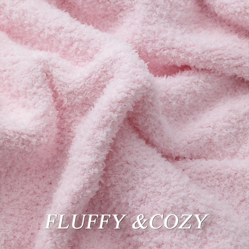 bearberry Super Soft Fluffy Throw Blanket Lightweight Cozy Warm Throw Blankets for Couch Bed Sofa All Season (Pink  40 x50 ) - Image 3