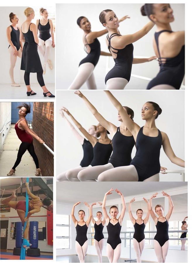 Daydance Burgundy Teen Girl's Dance Leotards Ballerina Double Straps Ballet Clothes - Image 5