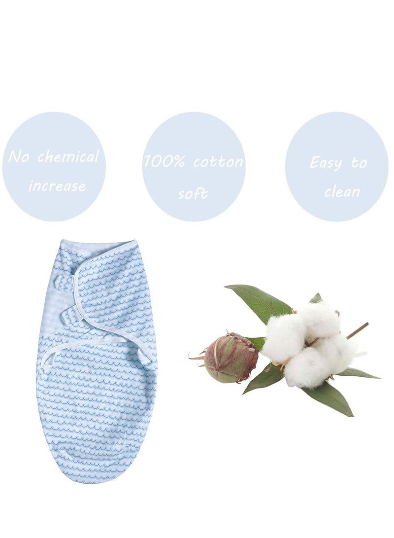 SYOSI Baby Swaddle Wrap for Newborn Sleep Sack 100% Cotton Muslin Adjustable Sleepsack Transition Bag Wearable Blanket with Beanie hats - Image 4