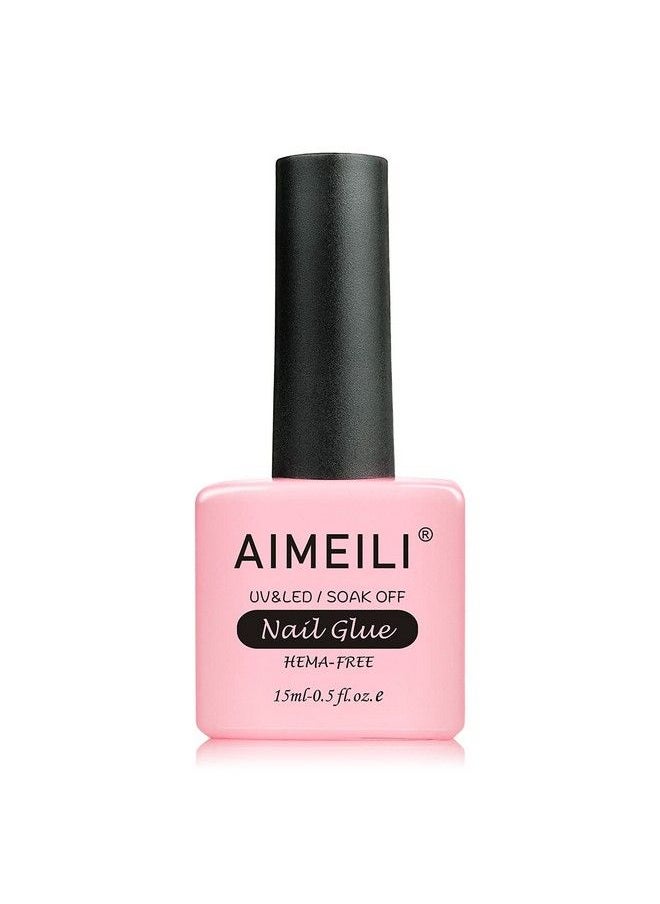 AIMEILI Hema Free Gel Nail Polish 2 In 1 Nail Glue And Base Gel 15Ml For Acrylic Nails Soak Off U V Led Strong Nail Glue Gel For False Nails And Press On Nails  - Image 2