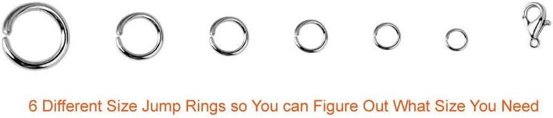 Paxcoo 1500Pcs Silver Jump Rings with Lobster Clasps and Jewelry Pliers for Jewelry Making Supplies - Image 3