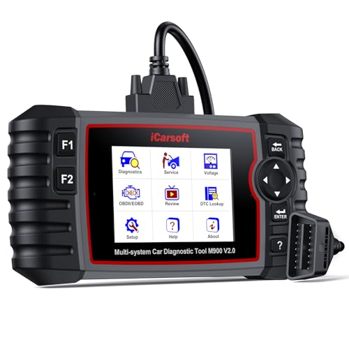 iCarsoft OBD2 Diagnostic Scan Tool for Mercedes Benz/Sprinter, iCarsoft M900 V2.0 Scanner Code Reader for Engine, Transmission, ABS, Airbag Systems, Oil/SAS/EPB/ETC/INJ Reset,Battery Test - Image 1