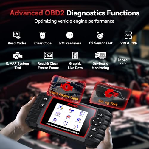 iCarsoft OBD2 Diagnostic Scan Tool for Mercedes Benz/Sprinter, iCarsoft M900 V2.0 Scanner Code Reader for Engine, Transmission, ABS, Airbag Systems, Oil/SAS/EPB/ETC/INJ Reset,Battery Test - Image 4