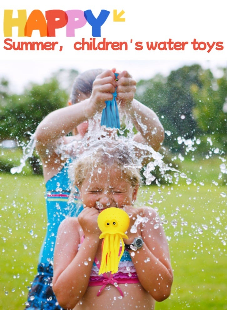 Lullaxx Lullaxx Octopus Bath Bathtub Toy 5pcs, Water Pool Toys for Toddlers, Water Table Toys, Water Bombs Splash Balls for Kids, Summer Bath Swimming Toys, Pool Toys for Kids Ages 3-8  - Image 2