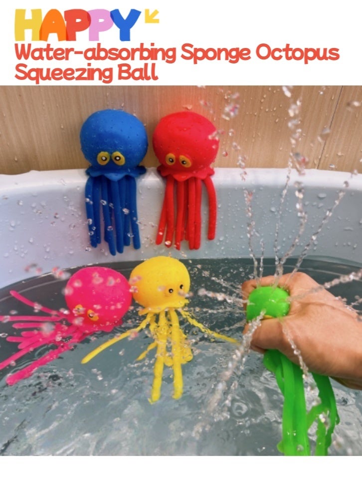 Lullaxx Lullaxx Octopus Bath Bathtub Toy 5pcs, Water Pool Toys for Toddlers, Water Table Toys, Water Bombs Splash Balls for Kids, Summer Bath Swimming Toys, Pool Toys for Kids Ages 3-8  - Image 4