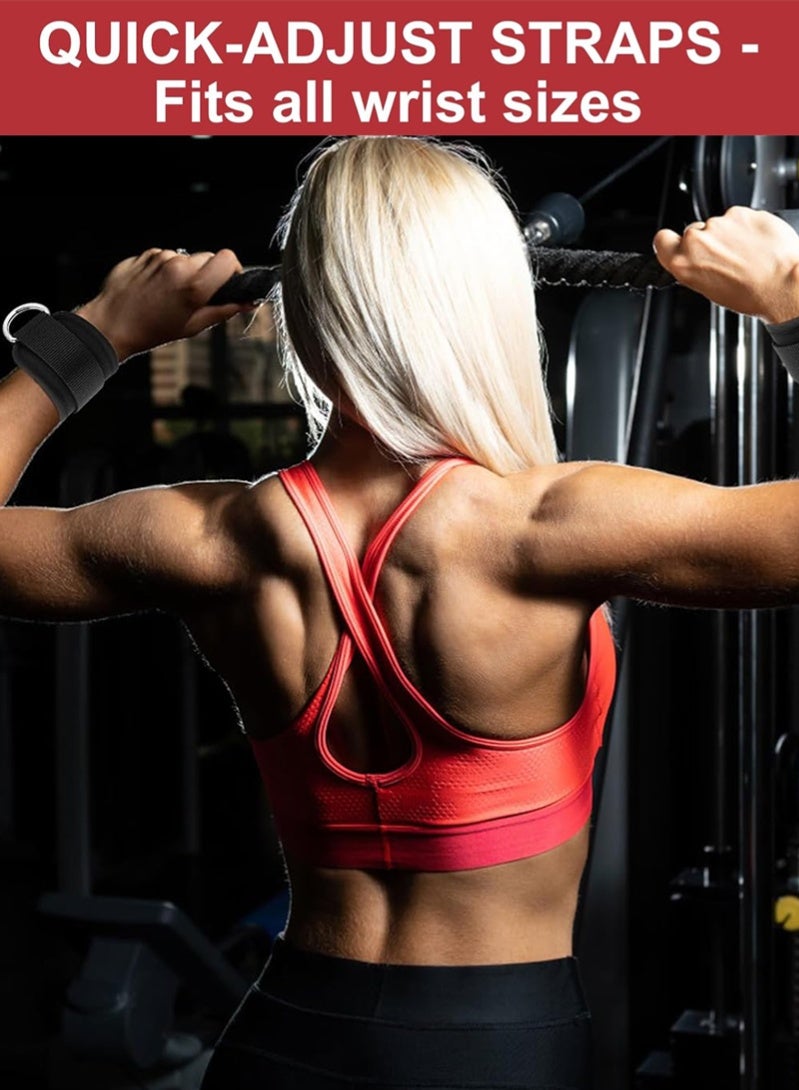 Halamine 2PCS Ankle Straps，Ankle Strap for Cable Machine，Ankle Bands for Working Out，Adjustable sports ankle strap for muscle stretching, leg muscle weight training，Straps Gym,Ankle Cable Attachments for Gym - Image 3