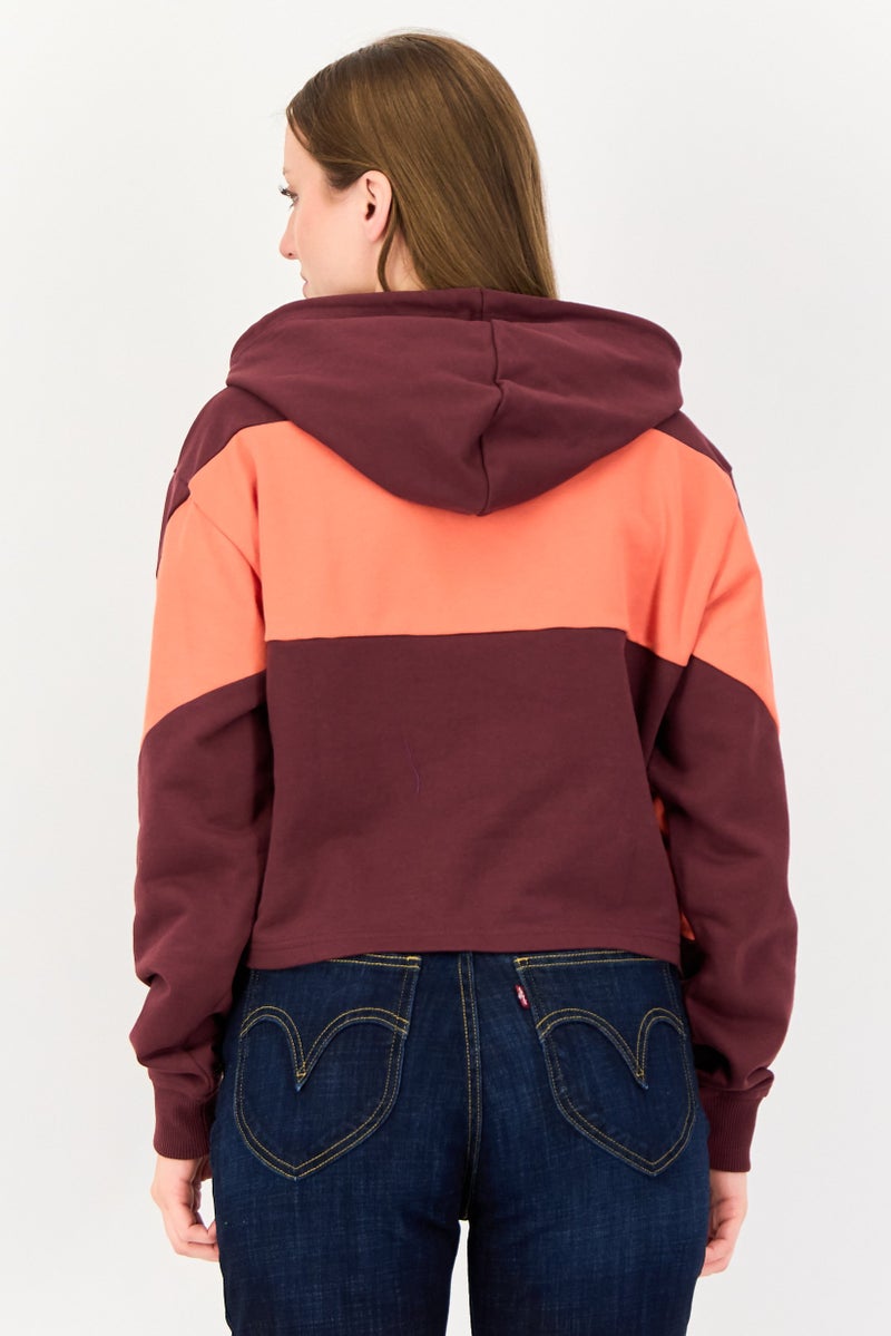 VANS Women Long Sleeve Brand Logo Hoodie, Multicolor - Image 2