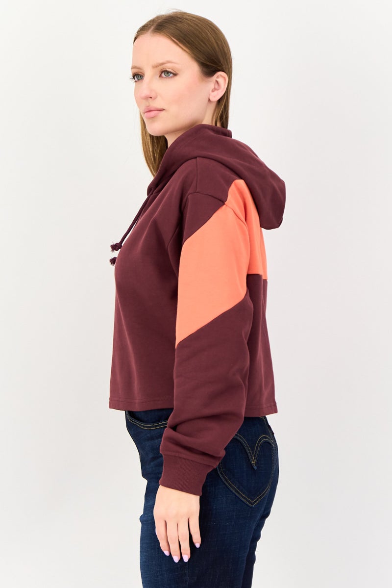 VANS Women Long Sleeve Brand Logo Hoodie, Multicolor - Image 4