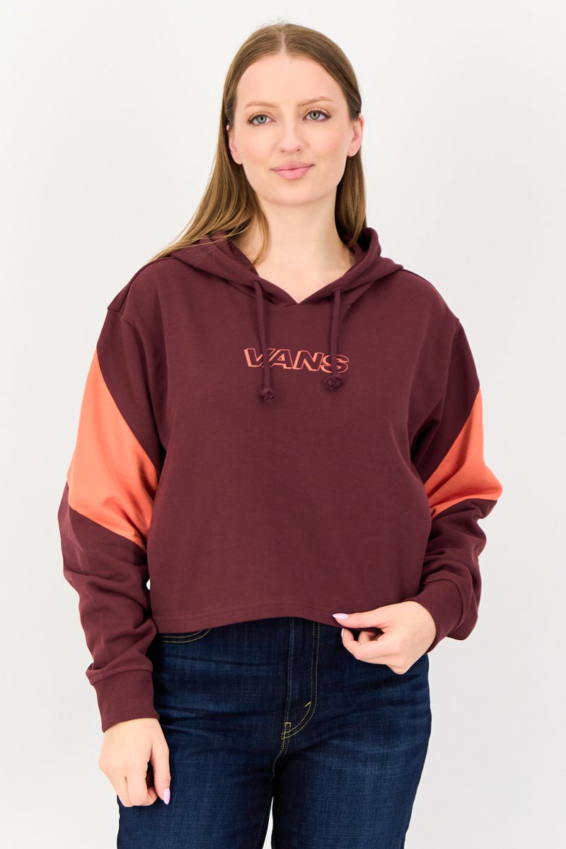 VANS Women Long Sleeve Brand Logo Hoodie, Multicolor - Image 1