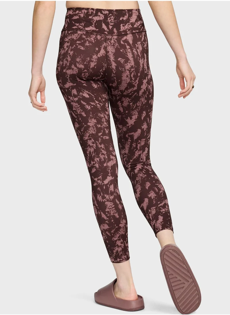 Nike 7/8 All Over Printed High Rise Dri-Fit Tights