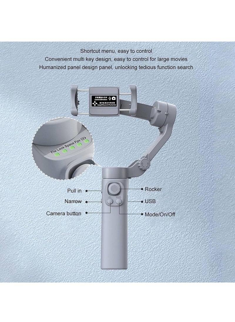 JAJEEK Smartphone Gimbal Stabilizer F5 – 3-Axis Foldable Handheld Gimbal with Tripod, Vlogging Stabilizer for Smooth Video Recording, Face Tracking, Youtuber Tools for Stable Footage and Professional Quality  - Image 3