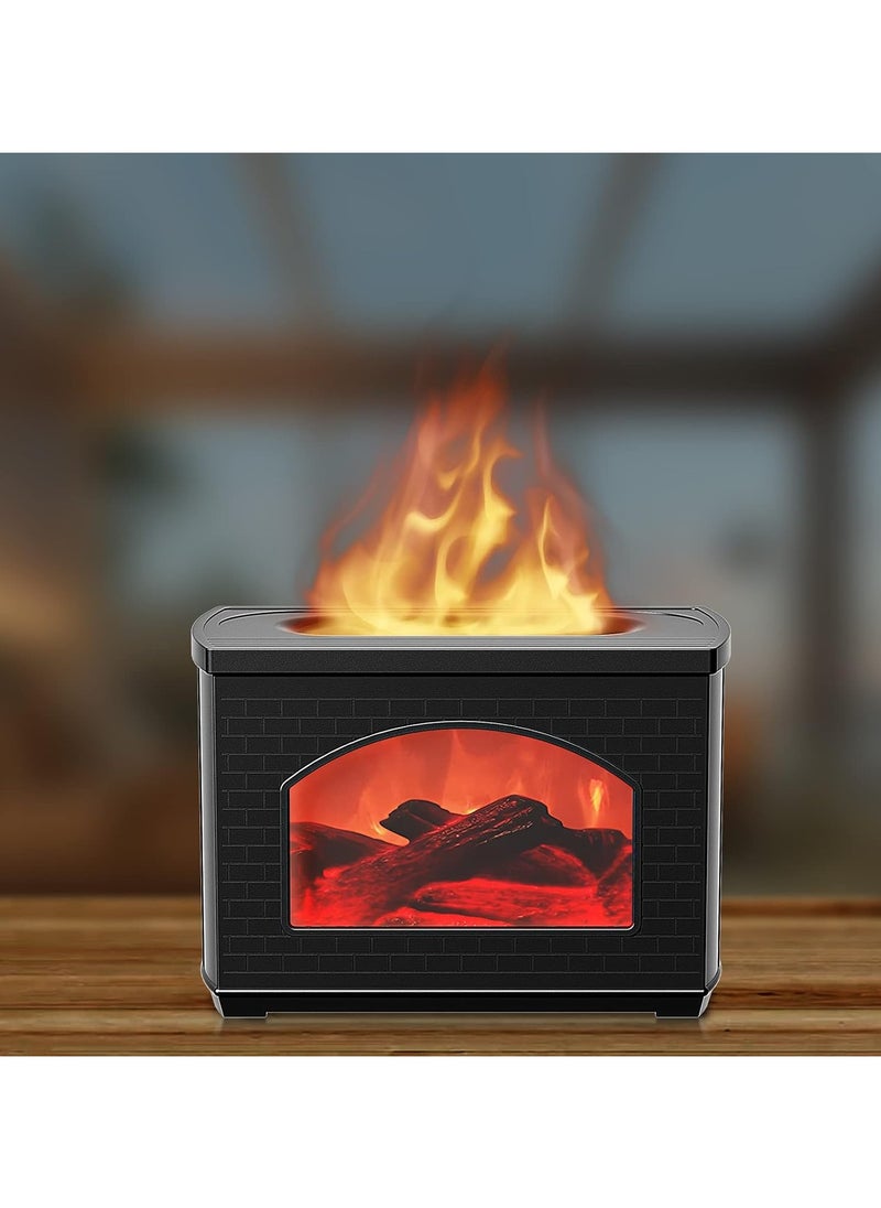 Generic - Flame Diffuser with Fireplace Effect – Large-Capacity Cool Mist Humidifier and Vaporizer with No-Water Design and Automatic Power-Off Protection for Home or Office. - Image 1