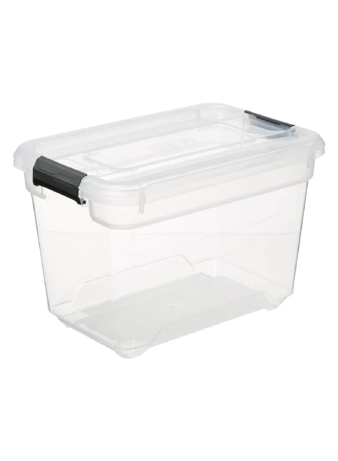 Five Simply Smart Multi Purpose Compact and Durable Storage Box with Lid Clear 6.4 L 173645