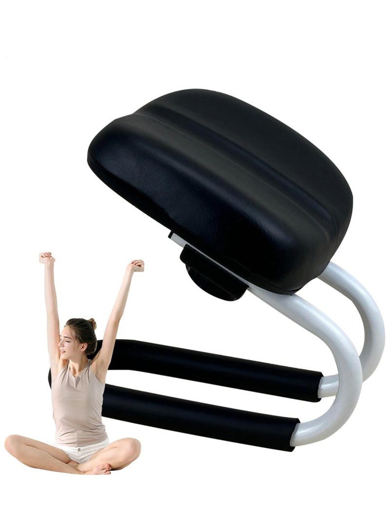 Soofam Meditation Stool, Adjustable Height Kneelers for Praying with Sponge Cushion, Ergonomic Kneeling Chair, Bench Seat, Meditation Accessories, Non-slip Leg Sleeve, Portable Chair for Home Yoga Studio - Image 1