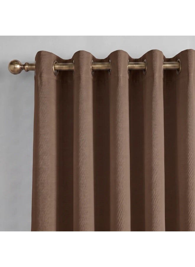 Amali Blackout Plain Curtains 274 cm x 127 cm - 2 Panels, 100% Polyester, Grommet Top, Thermal Insulated, Noise Reducing, Light Blocking - Image 4