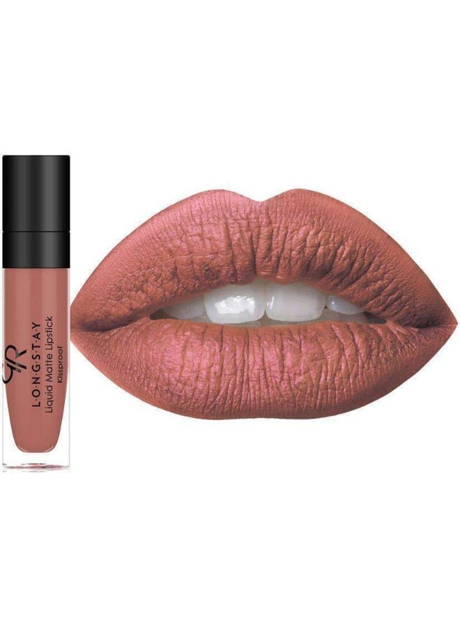 جولدن روز احمر شفاه  سائل مات من جولدن روز لونج ستاي - رقم.16 - Image 2