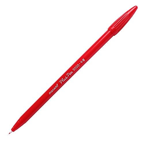 Monami Plus 3000 Office Sign Pen Felt Tip Water Based Ink Color Pen Complete Red,blue,black,green,purple Dozen Box - Image 4