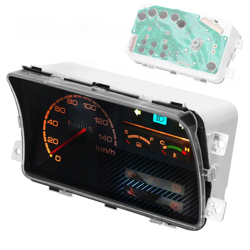 Multi-Functional Car Speedometer Fuel Gauge Water Temperature Gauge Automotive Modified Instrument Assembly 12V with Fault Warning Light - Image 1