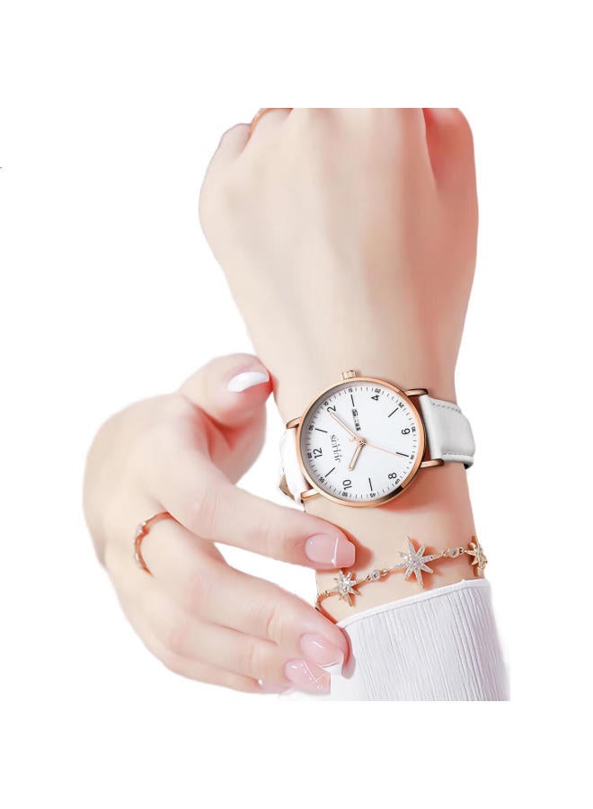 Julius (Julius) Women'S Watch New Style For Junior High School And High School Students, Girls Exam Calendar Quartz Watch White Ja-1516Lb - Image 3