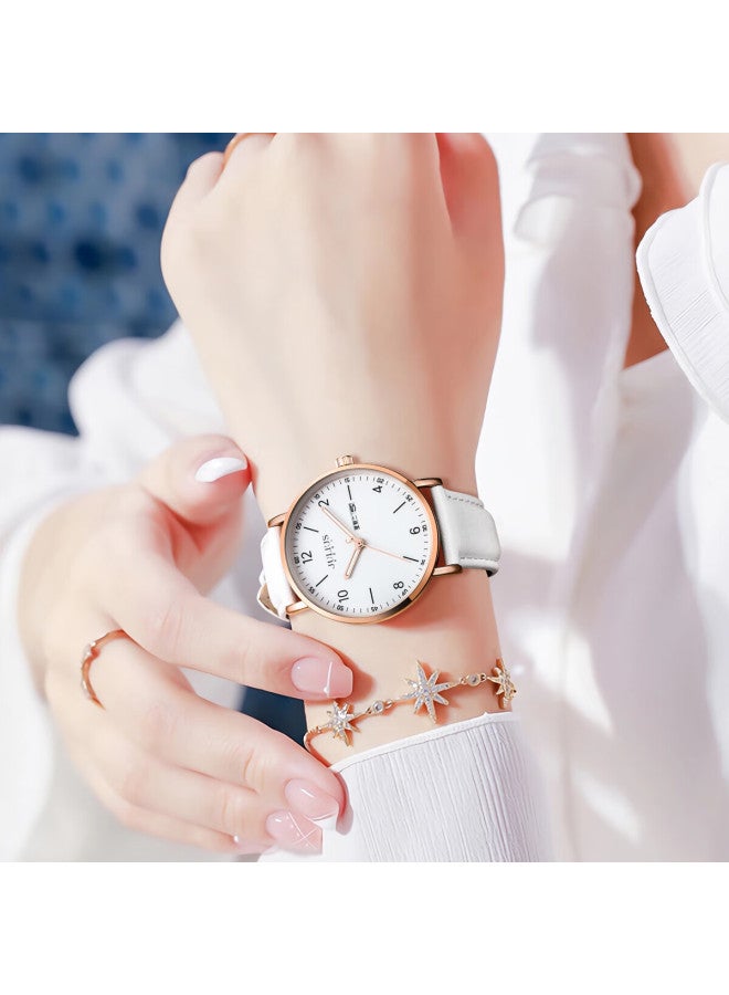 Julius Women's Watch New Style For Junior High School And High School Students, Girls Exam Calendar Quartz Watch White Ja-1516lb - Image 2