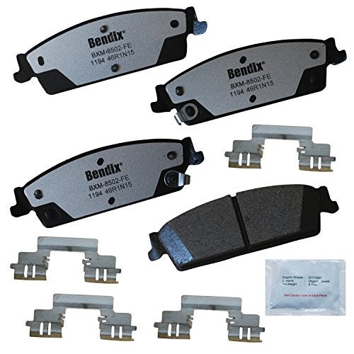 Bendix Fleet Metlok PBD1194 Semi-Metallic Rear Brake Pads for Select Models Cadillac Escalade,Escalade ESV,EXT,Chevrolet Avalanche,Silverado 1500,1500 Classic,Suburban,Suburban Tahoe,GMC Sierra,Sierra Yukon,Yukon XL - Image 1