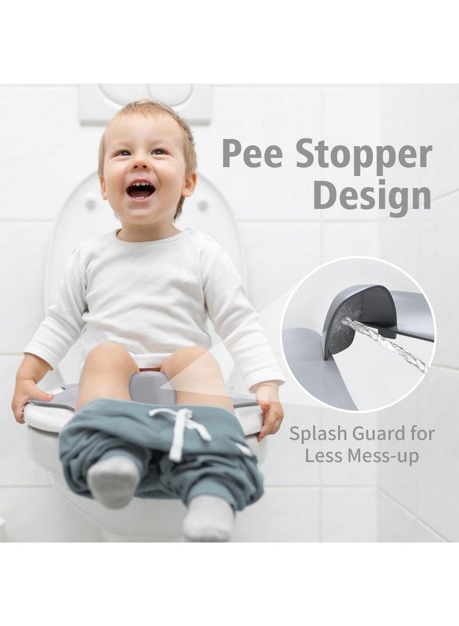 SKYROKU SKYROKU Foldable Travel Potty Seat for Toddlers and Kids - Anti-Slip Potty Training Seat with Handles, Splash Guard, DIY Stickers, Storage Bag - Fits Most Toilets, Portable & Easy to Clean  - Image 3