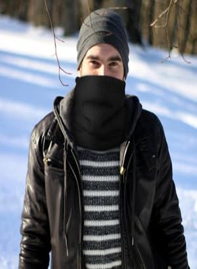 Pukavt Winter Knitted Neck Gaiter For Men And Women Neck Warmer Windproof Ski Mask Face Scarf for Cold Weather Outdoor Sports - Image 4