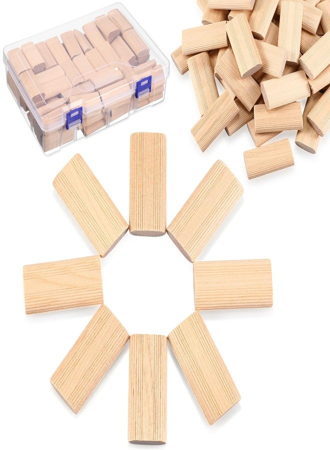 Barydat 100 Pack Domino Tenons 8 x 40 x 22mm Beechwood Loose Tenons Compatible with Domino Loose Tenon Joinery Systems Insertion Dowel Block for Furniture, Cabinetmaking, Casing and Frame Work - Image 1