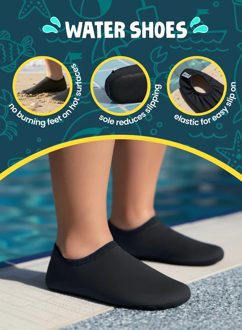 Slipstop Black Black Multipurpose Beach Shoes for Kids  | Best Price UAE