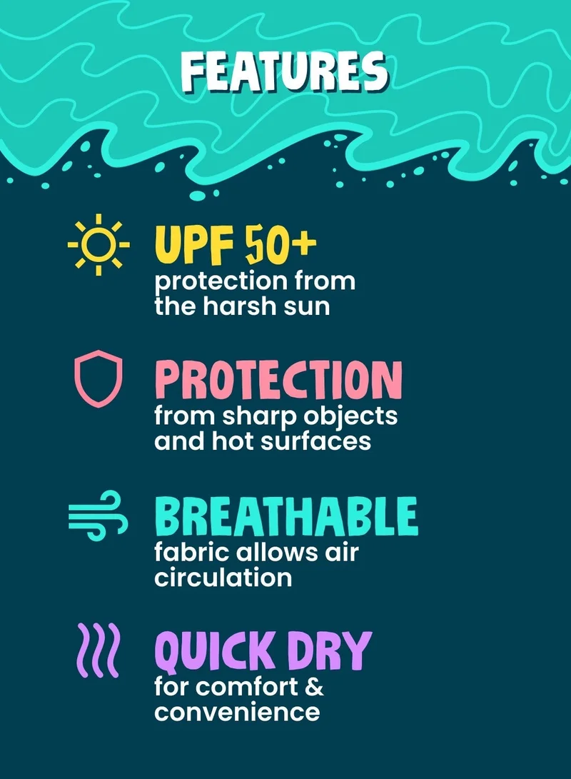 Slipstop Black Black Multipurpose Beach Shoes for Kids  | Best Price UAE