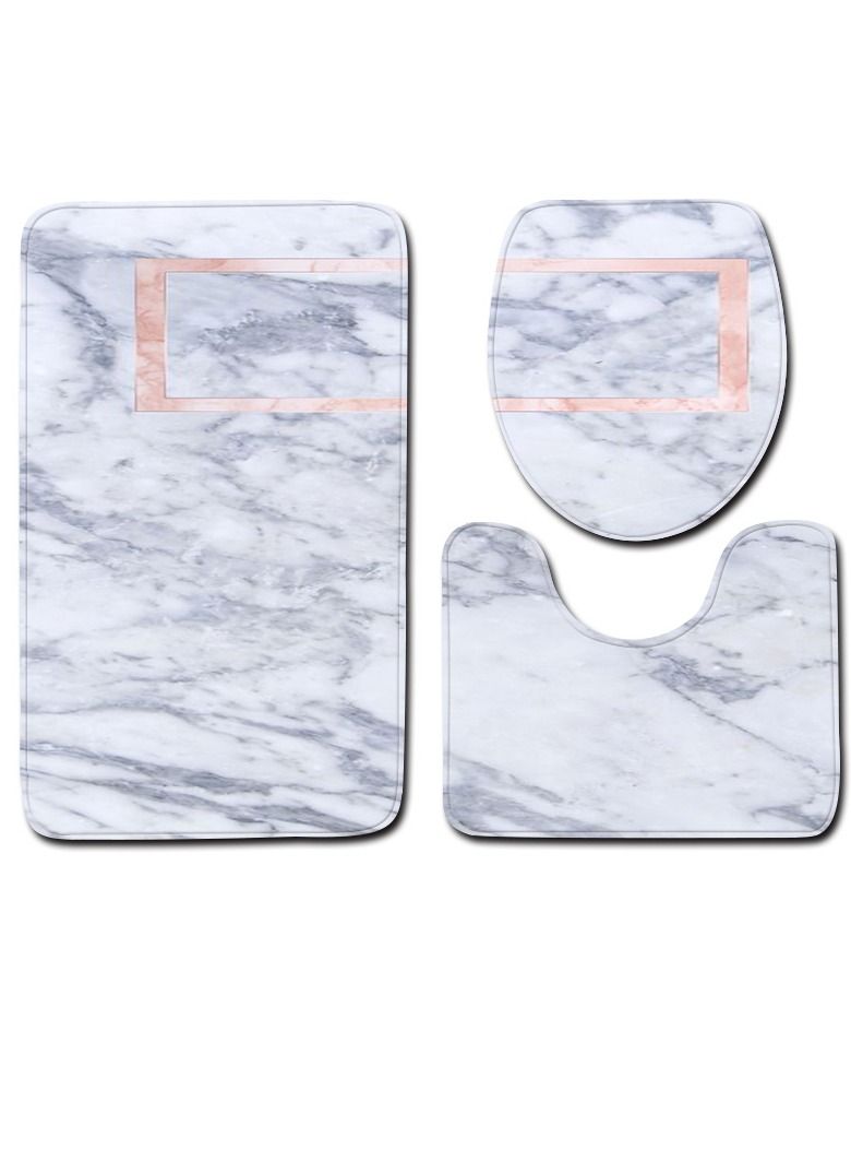 الأزرق جي دبليو طقم إكسسوار دواسات الحمام من 3 قطع - Image 1