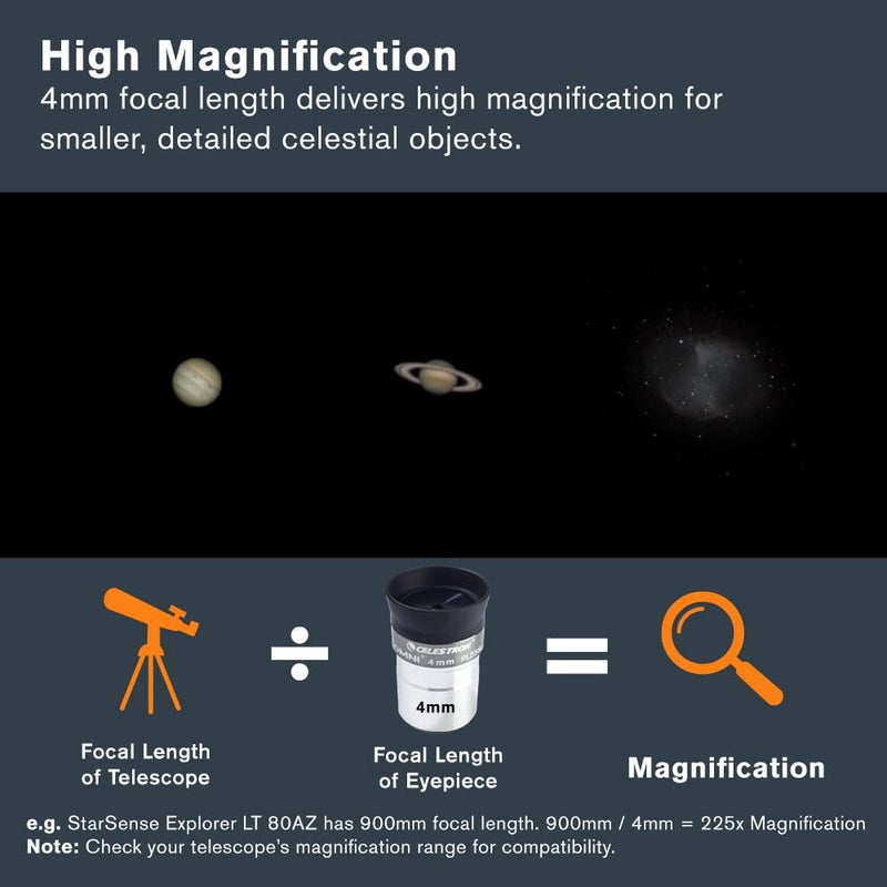 Celestron 93316 1-1/4-4 mm Omni Series Eyepiece - Image 4