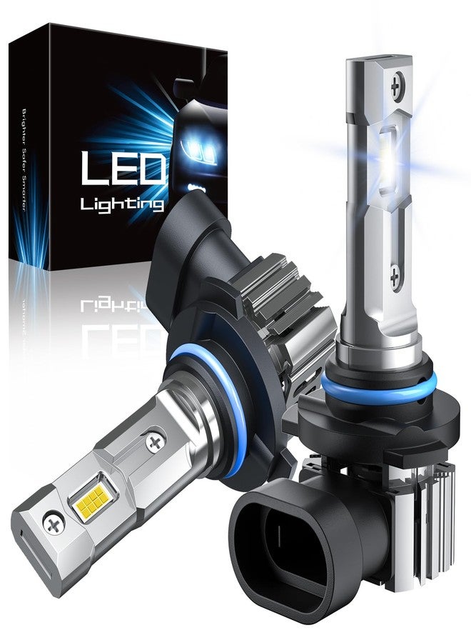 RCJ 9006/HB4 Bulbs, 60W 16000LM 6000K Cool White Fog Light Bulbs, with 12000 RPM Cooling Fan, Plug and Play, Pack of 2 - Image 1