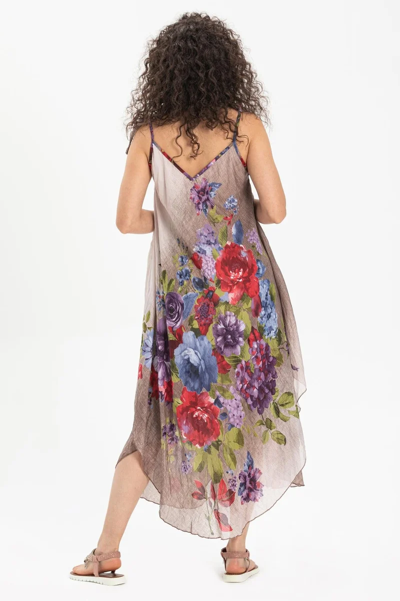 اليش شيل بيزي Floral Print Dress
