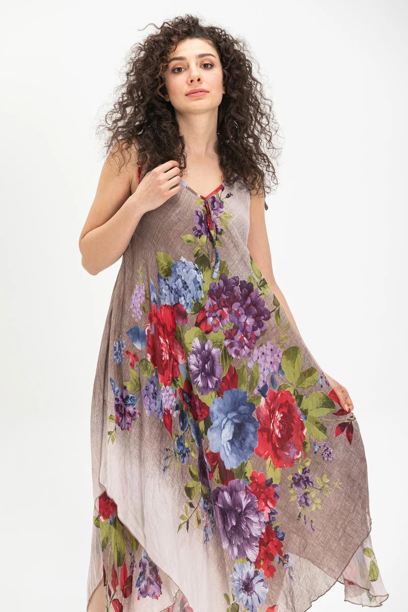 اليش شيل بيزي Floral Print Dress