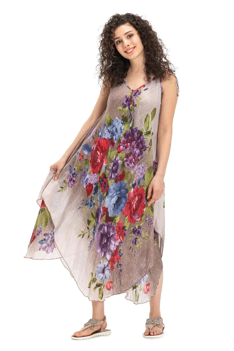 اليش شيل بيزي Floral Print Dress