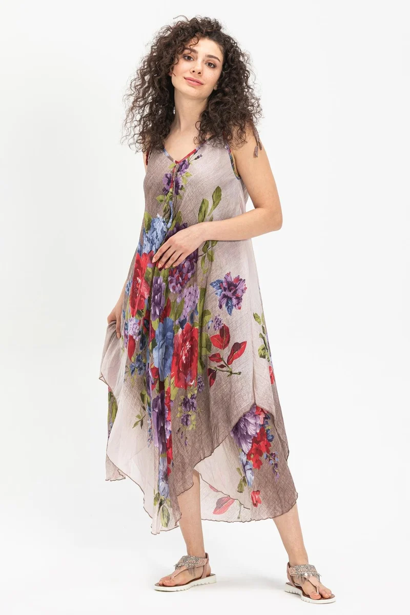 اليش شيل بيزي Floral Print Dress