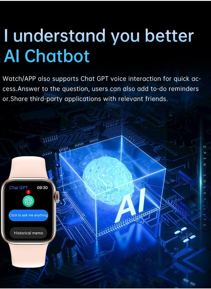 GSK9 PRO Max Smartwatch 2.2 Inch High DefinitionFull Screen , Chat GPT , MultIfunctional NFC aND Water Proof