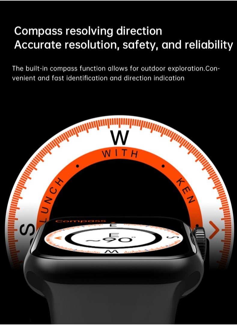 GSK9 PRO Max Smartwatch 2.2 Inch High DefinitionFull Screen , Chat GPT , MultIfunctional NFC aND Water Proof