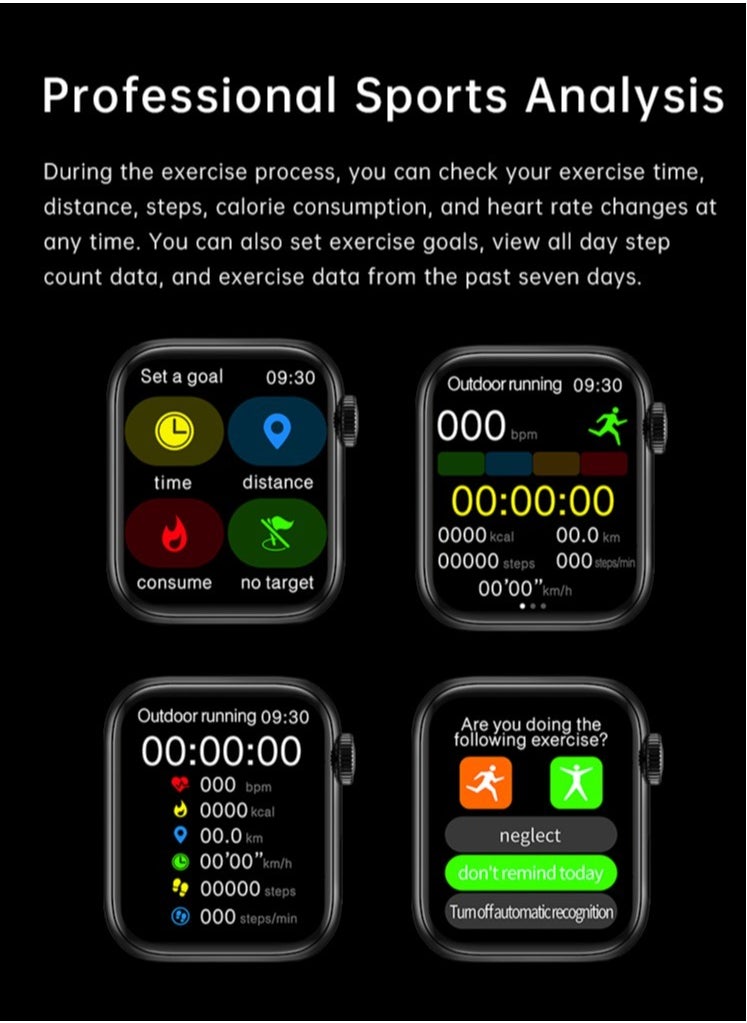GSK9 PRO Max Smartwatch 2.2 Inch High DefinitionFull Screen , Chat GPT , MultIfunctional NFC aND Water Proof