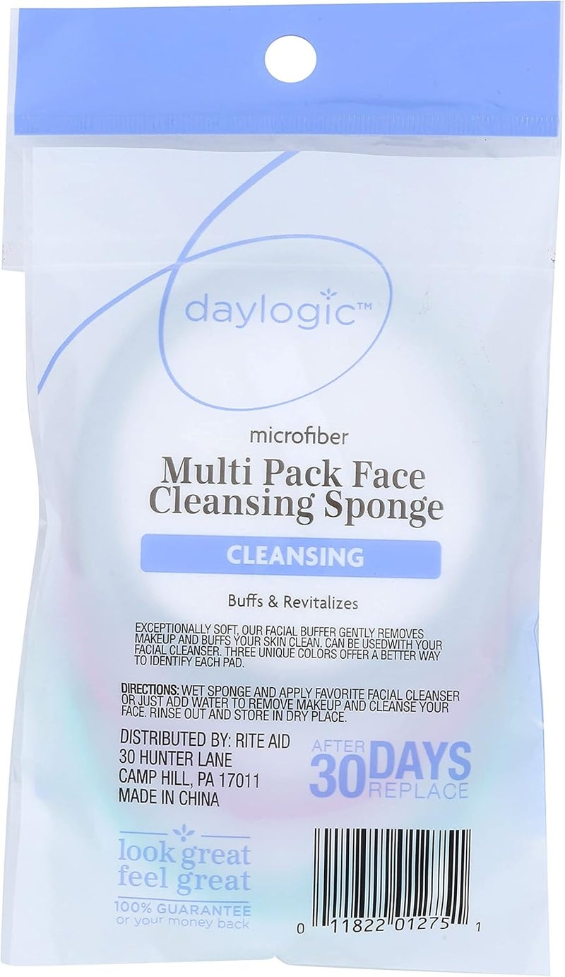 daylogic Face Cleanse Sponge 3 Count - Image 2