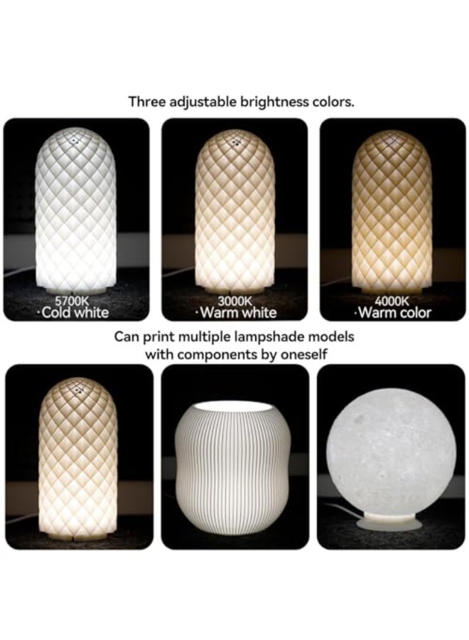 3D Printer LED Lamp Kit 001 - Compatible with Bambu Lab Models,White 3000K Light, USB Powered, Easy Assembly, Makerworld Maker's Supply, 2 Pack - Image 4