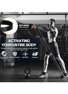 Cuken 25-65 Lbs Resistance Band Pull up Assist Band Heavy Duty Powerlifting Exercise Stretch Bands for Powerlifting, Muscle Toning, Yoga, Stretch Mobility (Black)  - Image 4